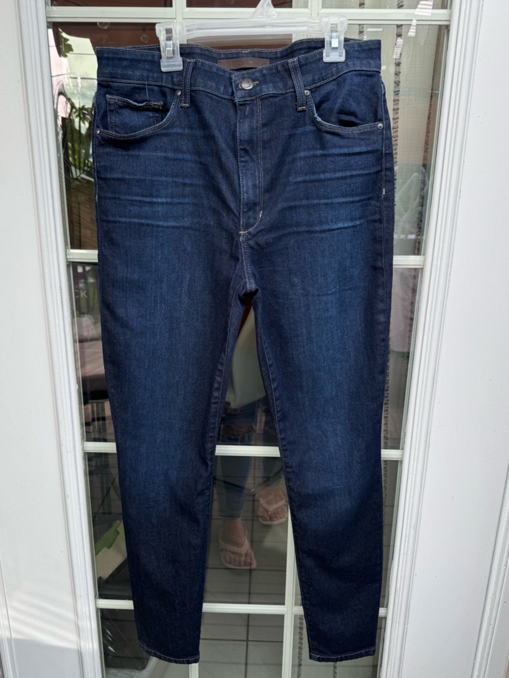 X😻Joe's Jeans Deep Indigo high rise skinny ankle jeans